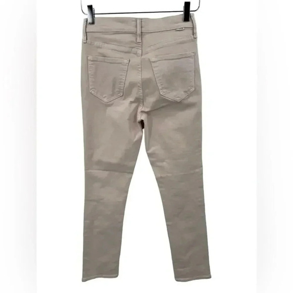 NEW MOTHER The Dazzler Hover High Rise Straight Jeans in Pale Peach Size 25 B495 - Picture 5 of 6